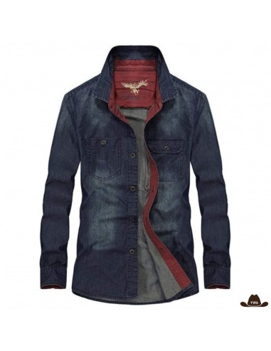 Chemise de Western en Jean Homme de la marque